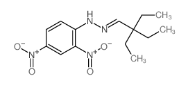 Butanal, 2,2-diethyl-,2-(2,4-dinitrophenyl)hydrazone Structure