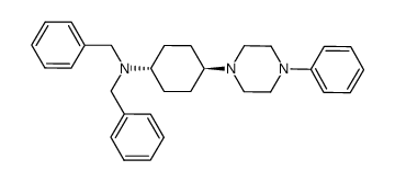 trans-dibenzyl-[4-(4-phenyl-piperazin-1-yl)-cyclohexyl]-amine结构式