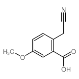 Benzoicacid, 2-(cyanomethyl)-5-methoxy- structure
