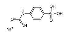 sodium,[4-(carbamoylamino)phenyl]-hydroxyarsinate Structure