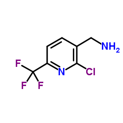 C-(2-Chloro-6-trifluoromethyl-pyridin-3-yl)-Methylamine结构式