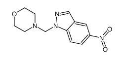 4-[(5-nitroindazol-1-yl)methyl]morpholine结构式