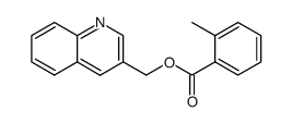 quinolin-3-ylmethyl 2-methylbenzoate结构式