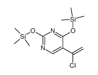 5-(1-chlorovinyl)-2,4-bis((trimethylsilyl)oxy)pyrimidine结构式