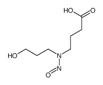 4-[3-hydroxypropyl(nitroso)amino]butanoic acid Structure