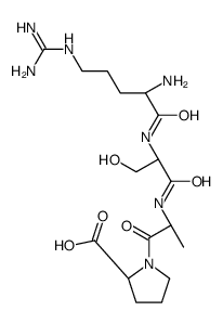 (2S)-1-[(2S)-2-[[(2S)-2-[[(2S)-2-amino-5-(diaminomethylideneamino)pentanoyl]amino]-3-hydroxypropanoyl]amino]propanoyl]pyrrolidine-2-carboxylic acid结构式