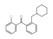 2-CHLORO-2'-PIPERIDINOMETHYL BENZOPHENONE结构式