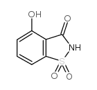 4-Hydroxy-1H-1,2-benzisothiazole-1,1,3(2H)-trione Structure