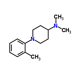 Piperidine, 4-dimethylamino-1-o-tolyl- (4CI) structure