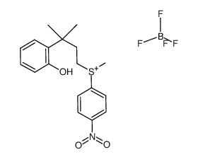 tetrafluoro-l4-borane, (3-(2-hydroxyphenyl)-3-methylbutyl)(methyl)(4-nitrophenyl)sulfonium salt Structure