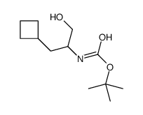 tert-butyl 1-cyclobutyl-3-hydroxypropan-2-ylcarbamate structure