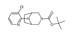 tert-butyl 8-(3-chloro-2-pyridinyl)-3,8-diazabicyclo[3.2.1]octane-3-carboxylate结构式