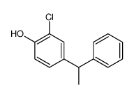 2-chloro-4-(1-phenylethyl)phenol structure