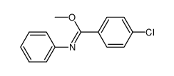 4-chloro-N-phenyl-benzimidic acid methyl ester Structure