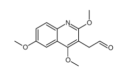 2,4,6-trimethoxyquinolinyl-3-acetaldehyde Structure