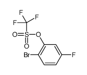 (2-bromo-5-fluorophenyl) trifluoromethanesulfonate结构式