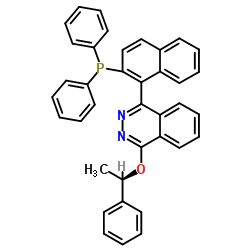 (R)-4-[2-(二苯膦基)-1-萘基]-N-[(R)-1-苯基乙氧基]酞嗪结构式