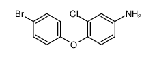 4-(4-bromophenoxy)-3-chloroaniline结构式