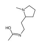 N-[2-(1-methylpyrrolidin-2-yl)ethyl]acetamide结构式