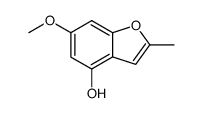 4-hydroxy-6-methoxy-2-methylbenzofuran Structure