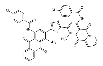 N,N'-[1,3,4-oxadiazole-2,5-diylbis(4-amino-9,10-dihydro-9,10-dioxoanthracene-3,1-diyl)]bis[4-chlorobenzamide] picture