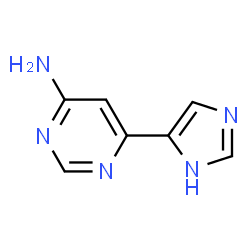 4-Pyrimidinamine,6-(1H-imidazol-4-yl)- (9CI)结构式