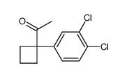 1-[1-(3,4-dichlorophenyl)-cyclobutyl]ethanone结构式