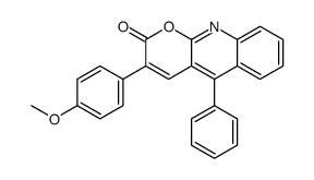 3-(4-methoxyphenyl)-5-phenylpyrano[2,3-b]quinolin-2-one Structure