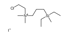 2-chloroethyl-[3-[diethyl(methyl)silyl]propyl]-dimethylazanium,iodide Structure