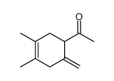 1-(3,4-dimethyl-6-methylidenecyclohex-3-en-1-yl)ethanone Structure