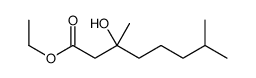 ethyl 3-hydroxy-3,7-dimethyloctanoate结构式