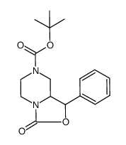 tert-butyl 3-oxo-1-phenyltetrahydro-1H-oxazolo[3,4-a]pyrazine-7(3H)-carboxylate Structure