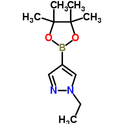 1-Ethyl-4-(4,4,5,5-tetramethyl-1,3,2-dioxaborolan-2-yl)-1H-pyrazole Structure