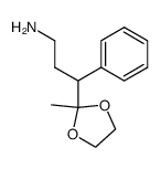 3-(2-methyl-1,3-dioxolan-2-yl)-3-phenylpropylamine Structure