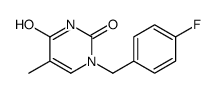 1-[(4-fluorophenyl)methyl]-5-methylpyrimidine-2,4-dione Structure