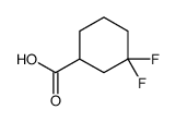 3,3-Difluorocyclohexanecarboxylic acid structure