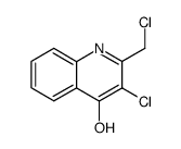 4-Quinolinol,3-chloro-2-(chloromethyl)- structure