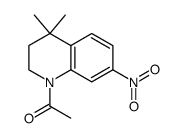 1-(3,4-dihydro-4,4-dimethyl-7-nitroquinolin-1(2H)-yl)ethanone Structure