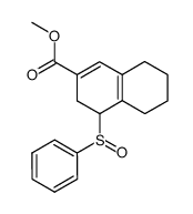 methyl 4-(phenylsulfinyl)-3,4,5,6,7,8-hexahydronaphthalene-2-carboxylate结构式
