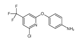 4-[6-chloro-4-(trifluoromethyl)pyridin-2-yl]oxyaniline Structure