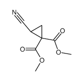 2-Cyan-1,1-cyclopropandicarbonsaeure-dimethylester Structure