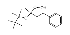 tert-butyl((2-hydroperoxy-4-phenylbutan-2-yl)oxy)dimethylsilane Structure