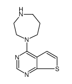 Thieno[2,3-d]pyrimidine, 4-(hexahydro-1H-1,4-diazepin-1-yl) Structure
