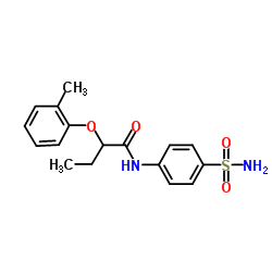 2-(2-Methylphenoxy)-N-(4-sulfamoylphenyl)butanamide Structure