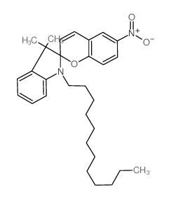 Spiro[2H-1-benzopyran-2,2'-[2H]indole], 1'-dodecyl-1',3'-dihydro-3',3'-dimethyl-6-nitro- (en) Structure