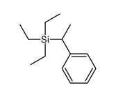 triethyl(1-phenylethyl)silane Structure