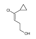4-chloro-4-cyclopropylbut-3-en-1-ol结构式