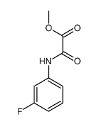 methyl 2-(3-fluoroanilino)-2-oxoacetate Structure