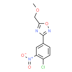3-(4-CHLORO-3-NITRO-PHENYL)-5-METHOXYMETHYL-[1,2,4]OXADIAZOLE结构式