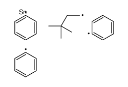 3,3-dimethylbutyl(triphenyl)stannane Structure